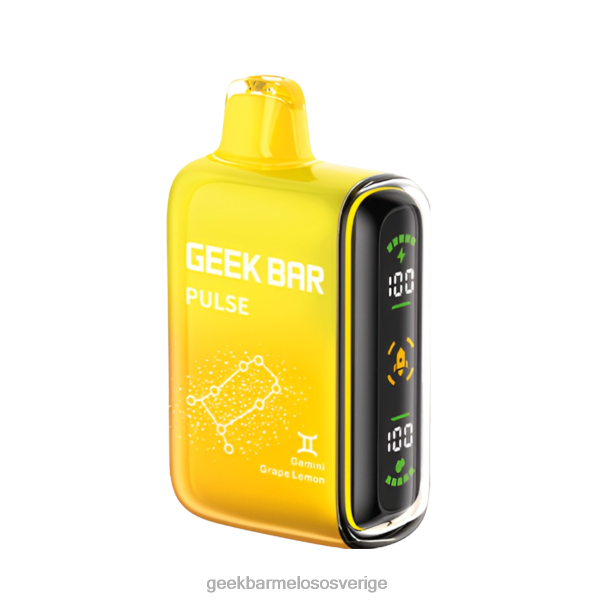 Geek Bar Shop - Geek Bar Pulse 15k engångsvape ZRX2D50 gemini druva citron Geek Bar Shop - Geek Bar Pulse 15k engångsvape ZRX2D50 gemini druva citron